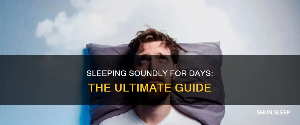 how to sleep for 4 days straight