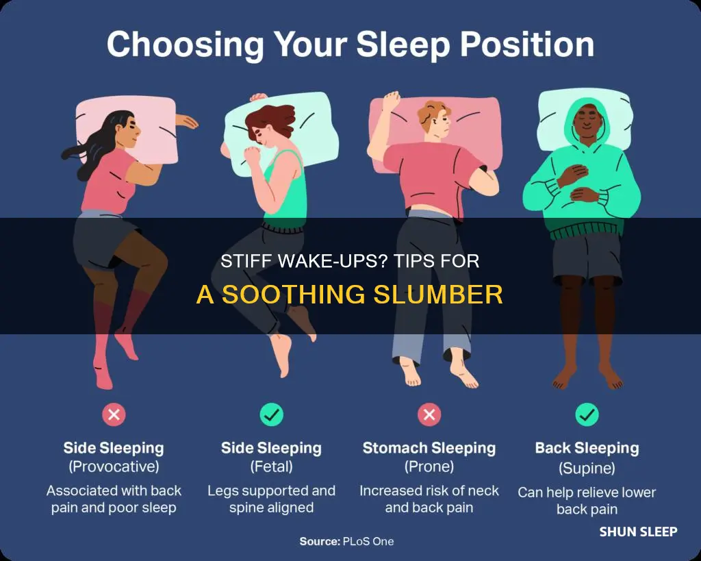 how to sleep if you wake up stiff