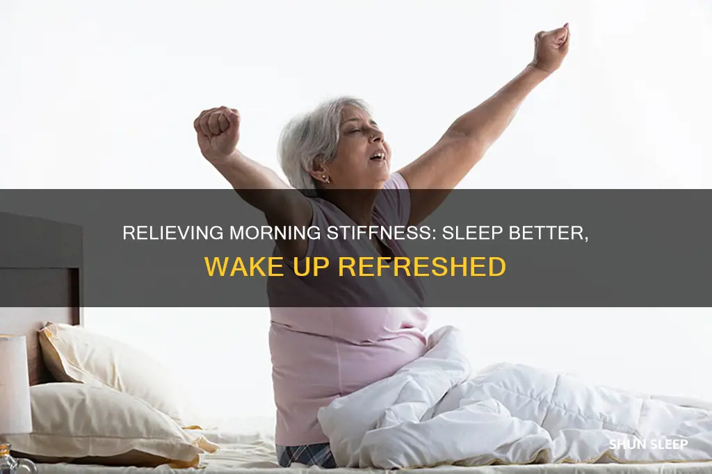 how to sleep if you wake up stiff