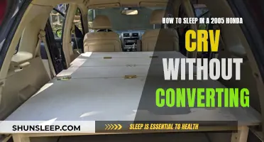 Sleeping Comfortably in Your 2005 Honda CRV