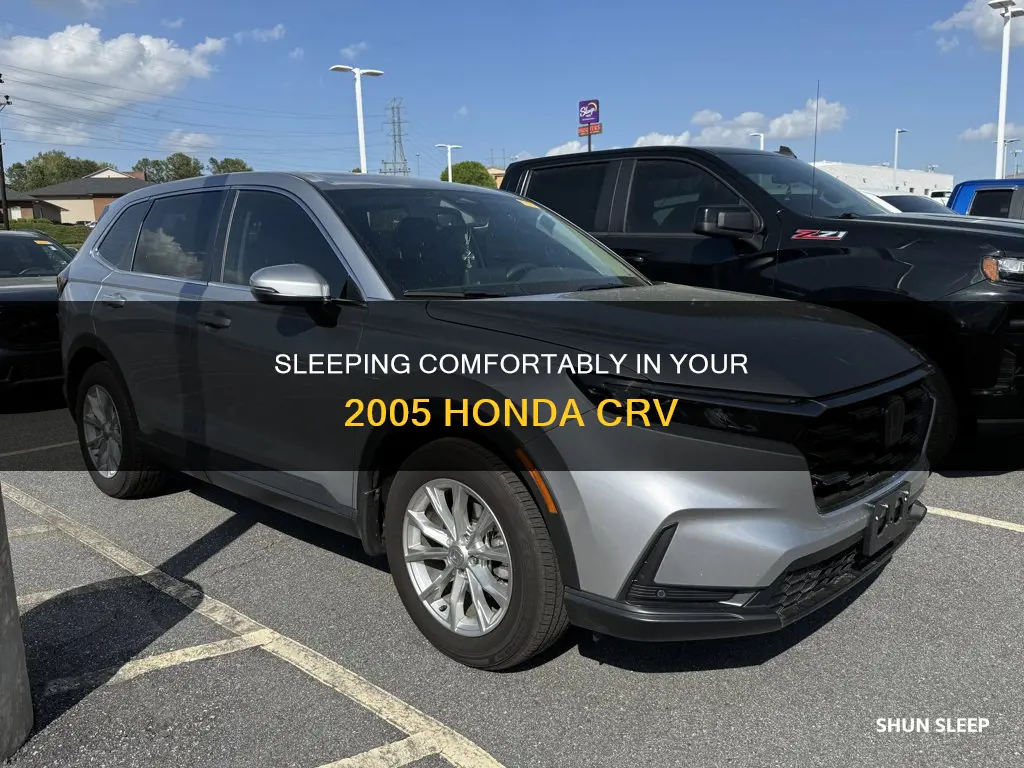 how to sleep in a 2005 honda crv without converting