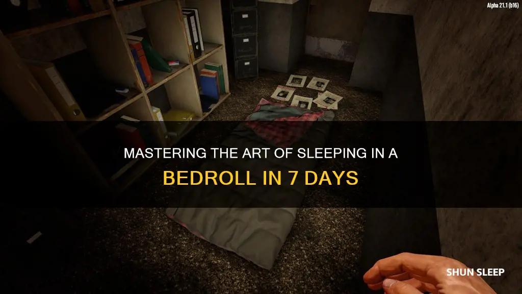 how to sleep in a bedroll 7 days to die