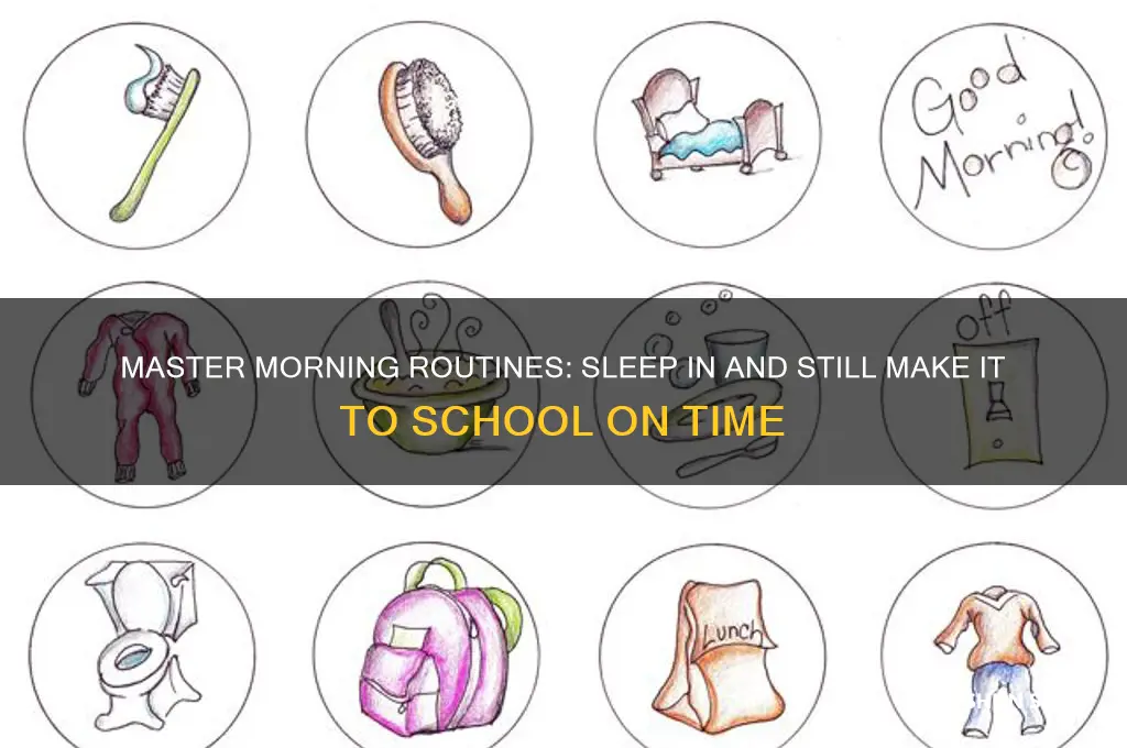 how to sleep in and get to school on time