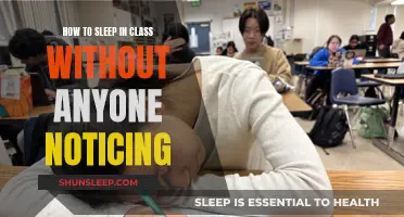 Mastering the Art of Sleeping in Class Undetected