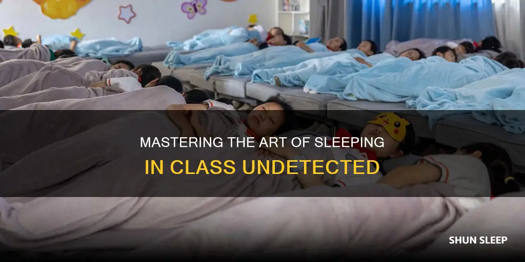 how to sleep in class without anyone noticing