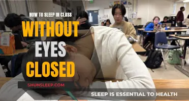 Mastering the Art of Sleeping in Class with Open Eyes