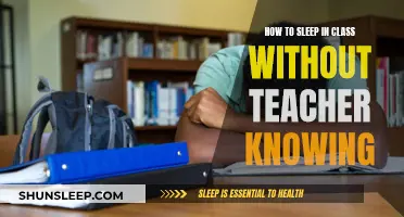 Mastering the Art of Sleeping in Class Undetected