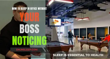 Sleep Strategies for Office: Evade the Boss's Glare