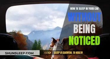 Sleeping in Your Car: Tips for Staying Discreet and Safe