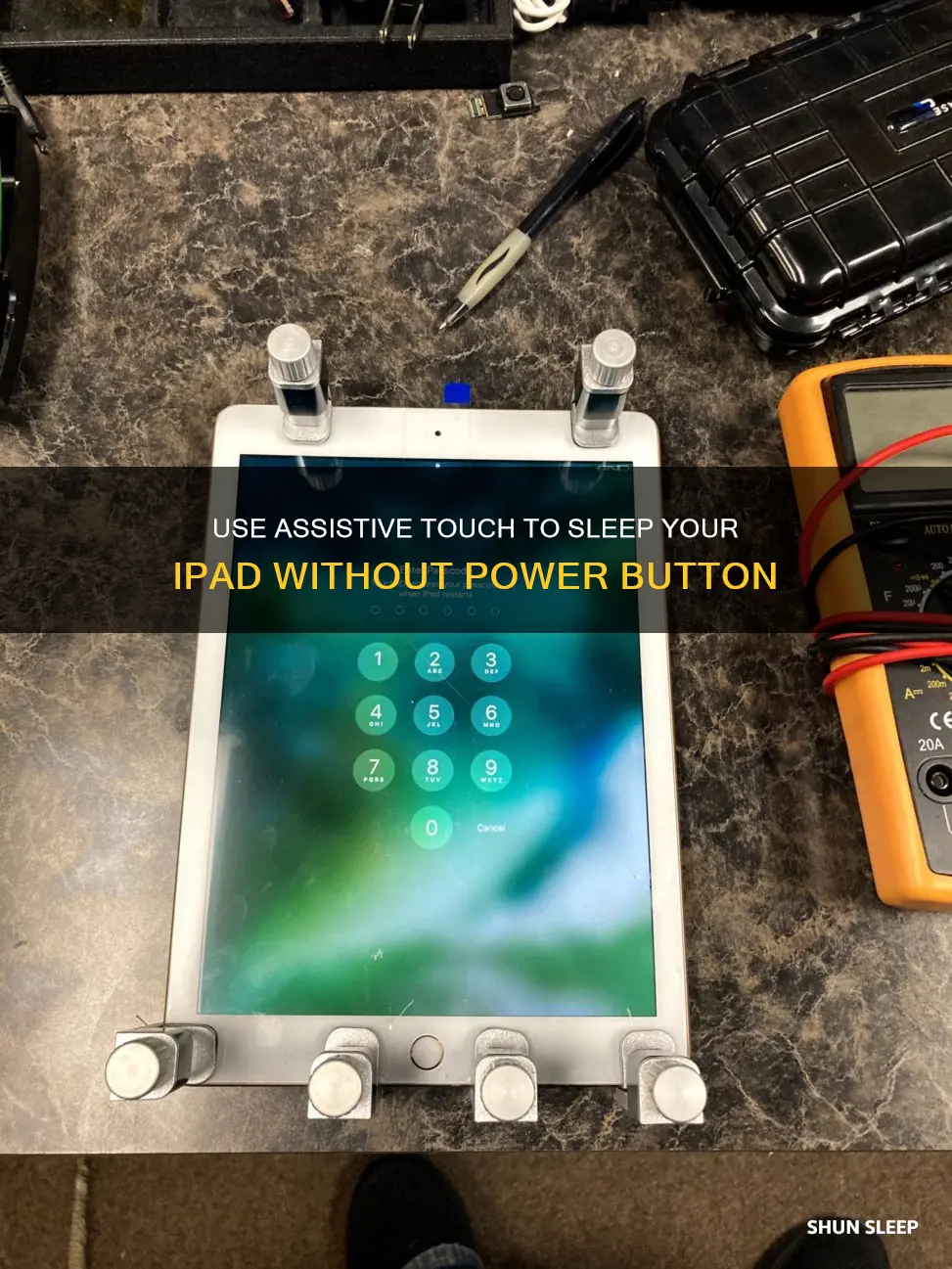 how to sleep ipad without power button