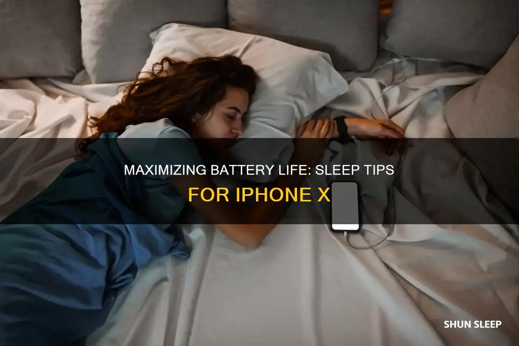 how to sleep iphone x when not using