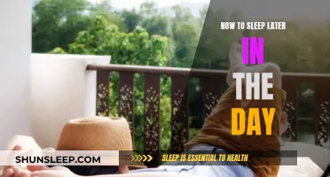 Daytime Sleep Guide: Tips for Sleeping Later in the Day