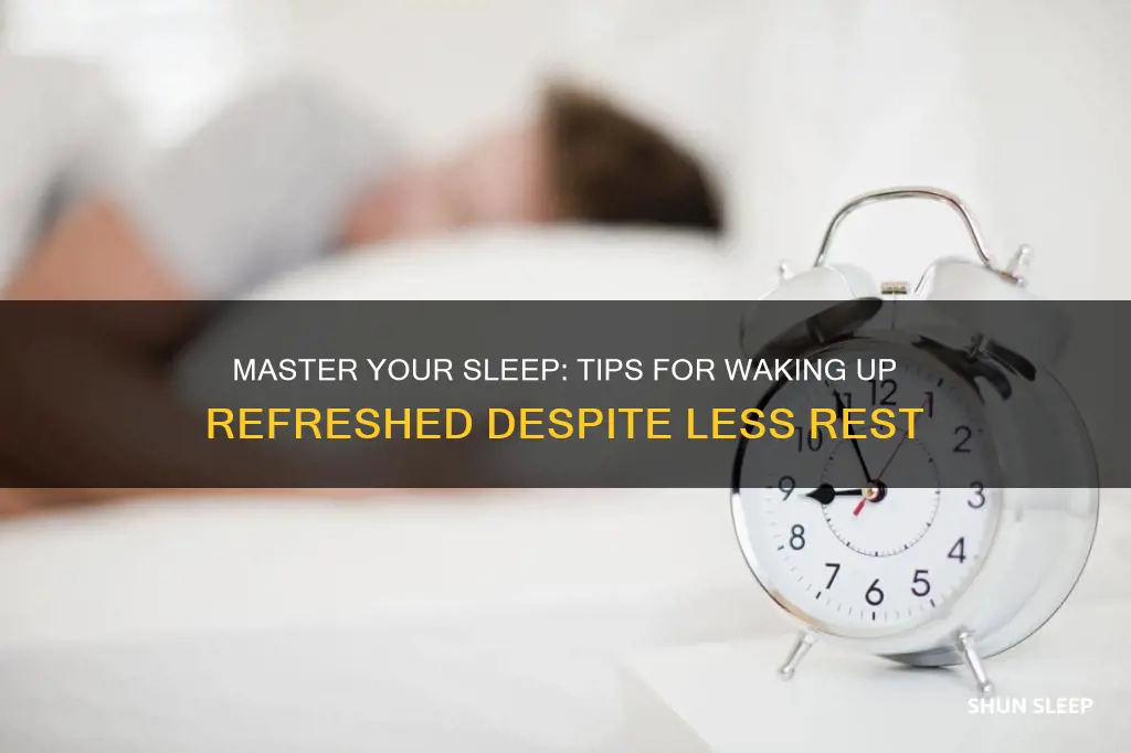 how to sleep less and wake up fresh