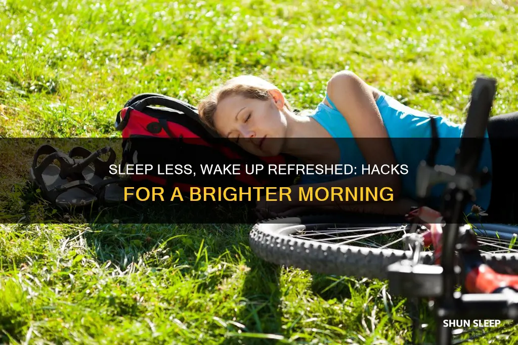 how to sleep less and wake up fresh