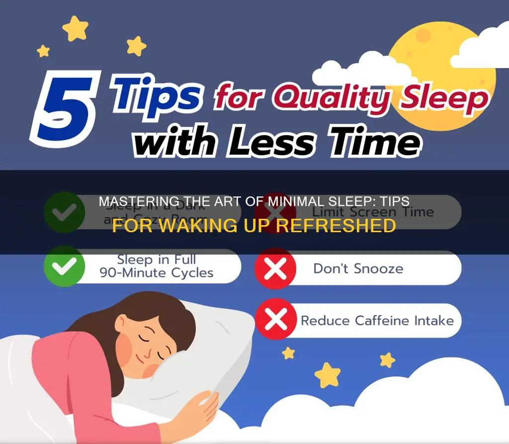 how to sleep less and wake up refreshed