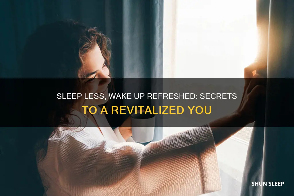 how to sleep less and wake up refreshed