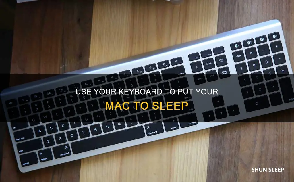 how to sleep mac using keyboard