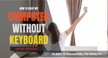 Computer Sleep Mode: No Keyboard Required