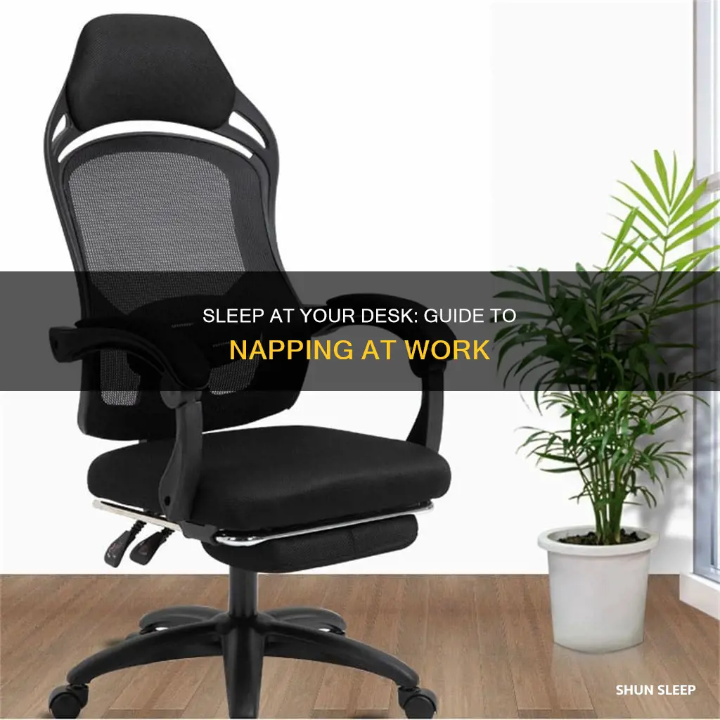 how to sleep on a chair at work