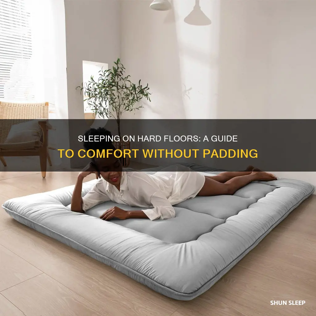 how to sleep on floor without padding