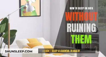 Sleep soundly on your sofa: Tips to avoid damage