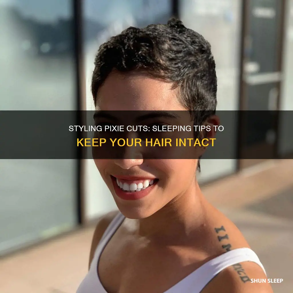 how to sleep on your pixie cut without messing it