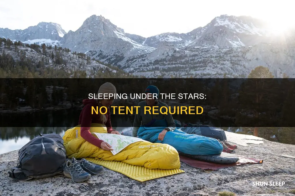 how to sleep outdoors without a tent