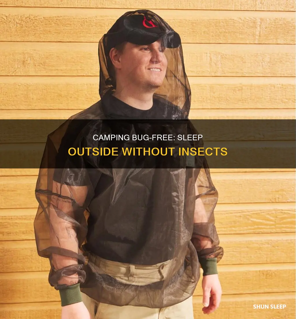 how to sleep outside without bugs