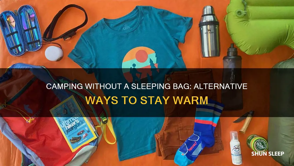 how to sleep outside without sleeping bag