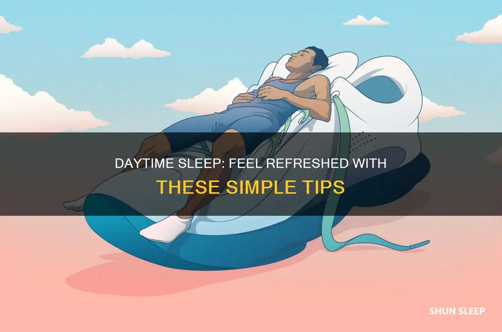 how to sleep refreshed during the day