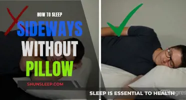 Side-sleeping without a pillow: The natural way to rest