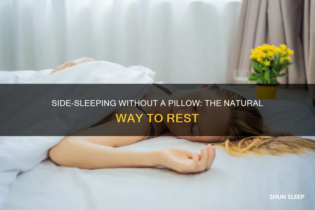 how to sleep sideways without pillow