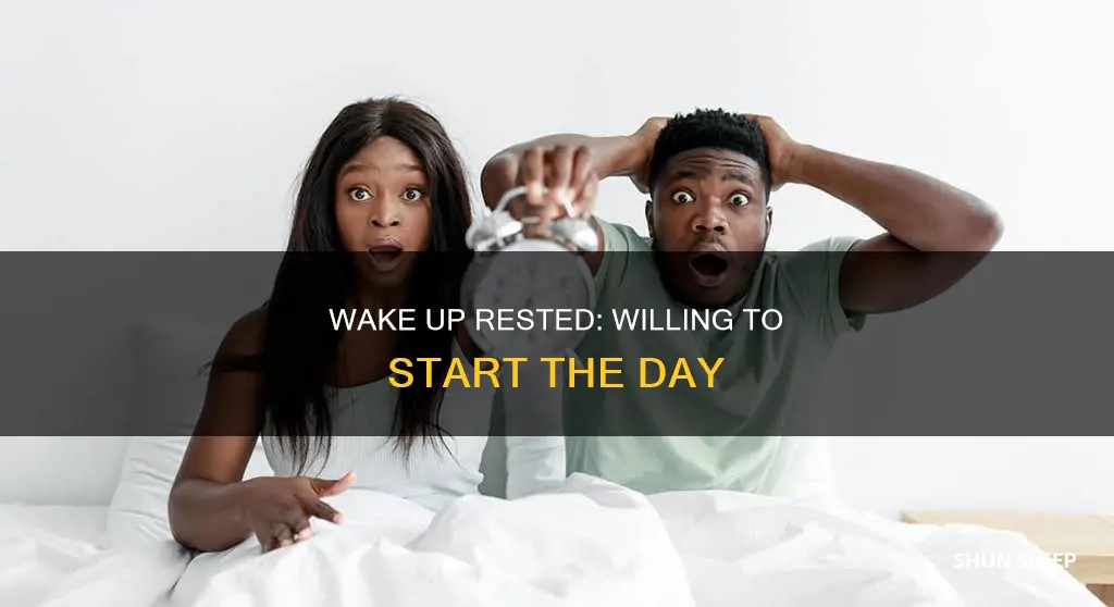 how to sleep then wake up willingly