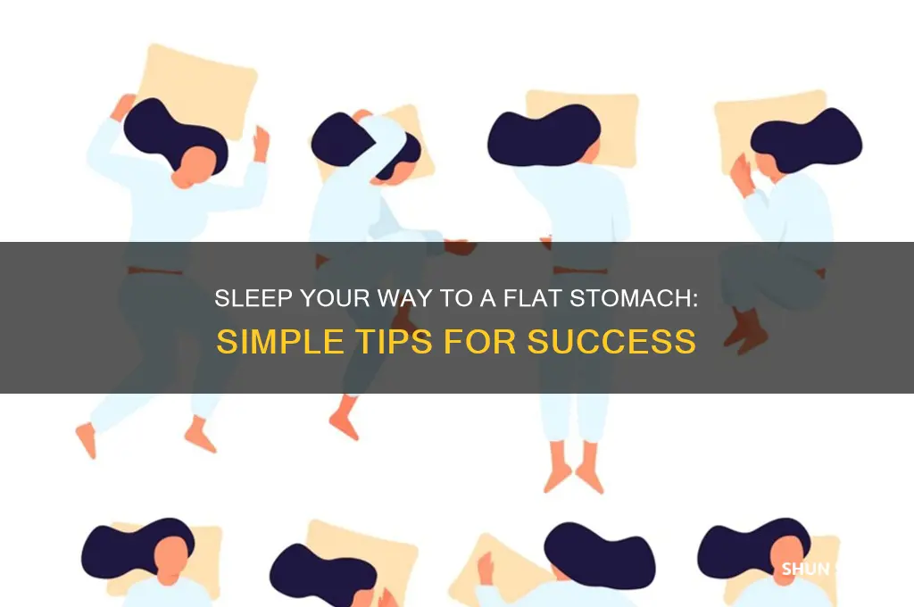 how to sleep to get a flat stomach