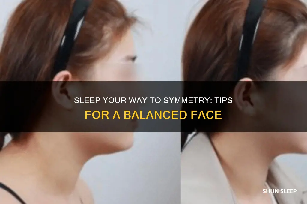 how to sleep to get a symmetrical face