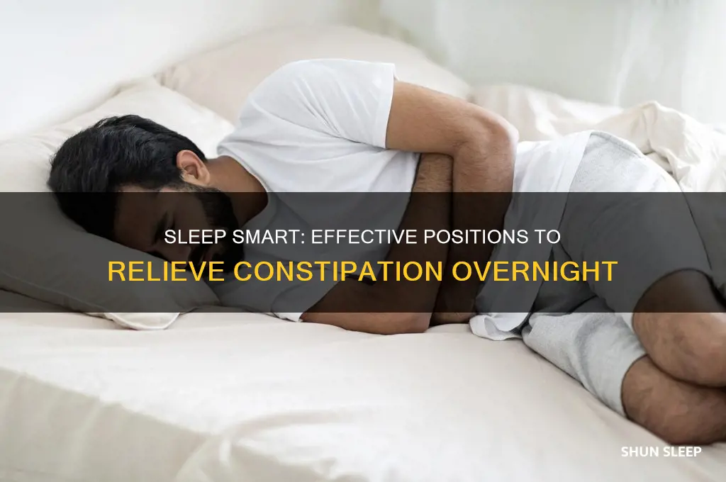 how to sleep to get rid of constipation