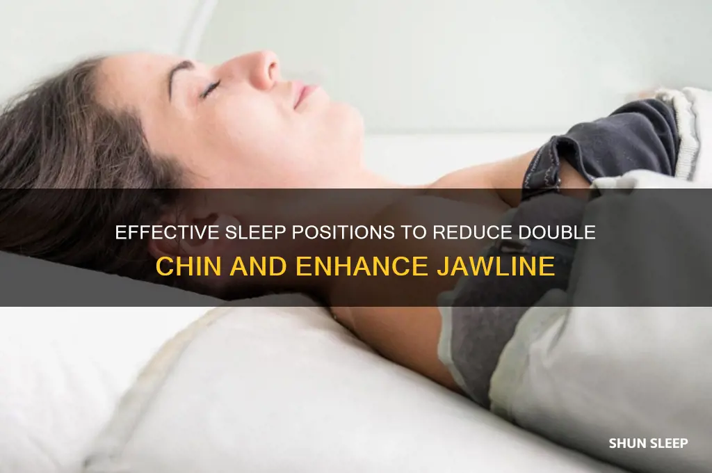 how to sleep to get rid of double chin