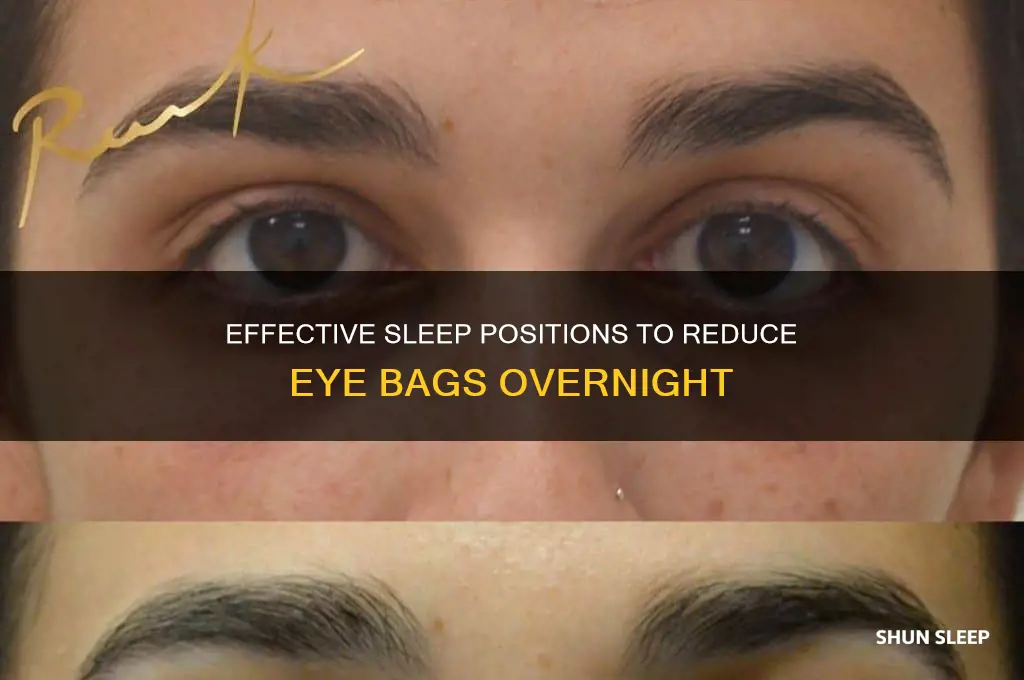 how to sleep to get rid of eye bags