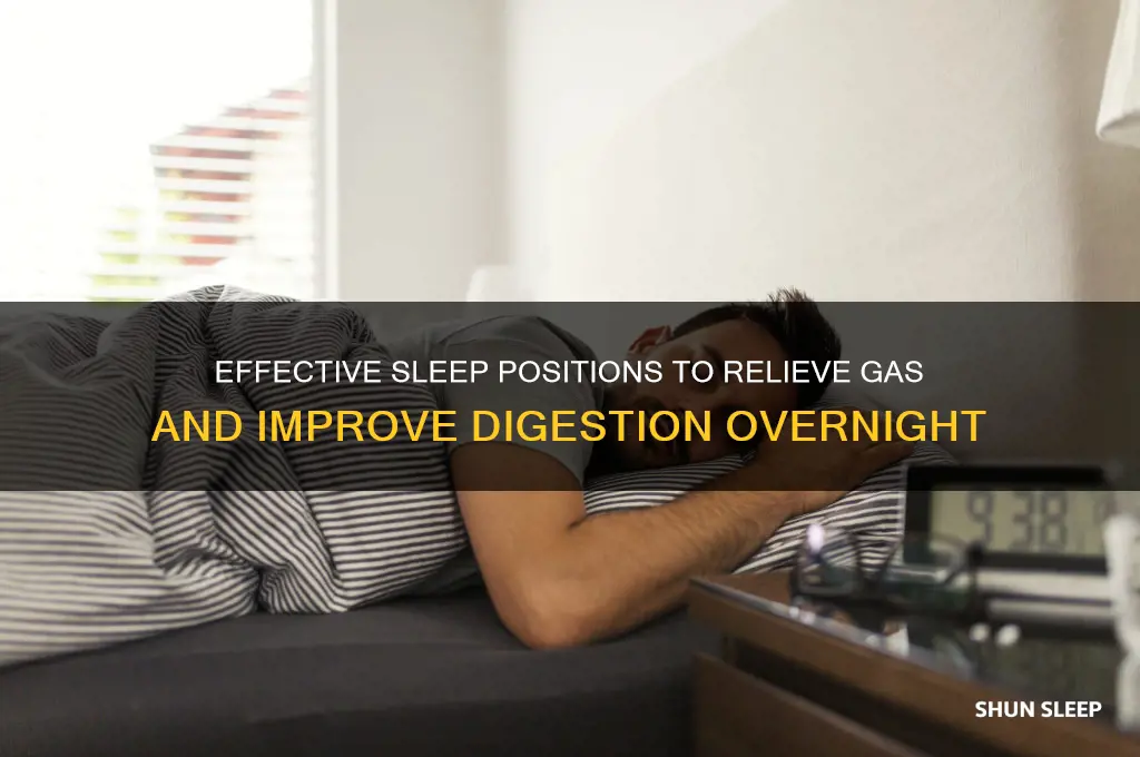 how to sleep to get rid of gas