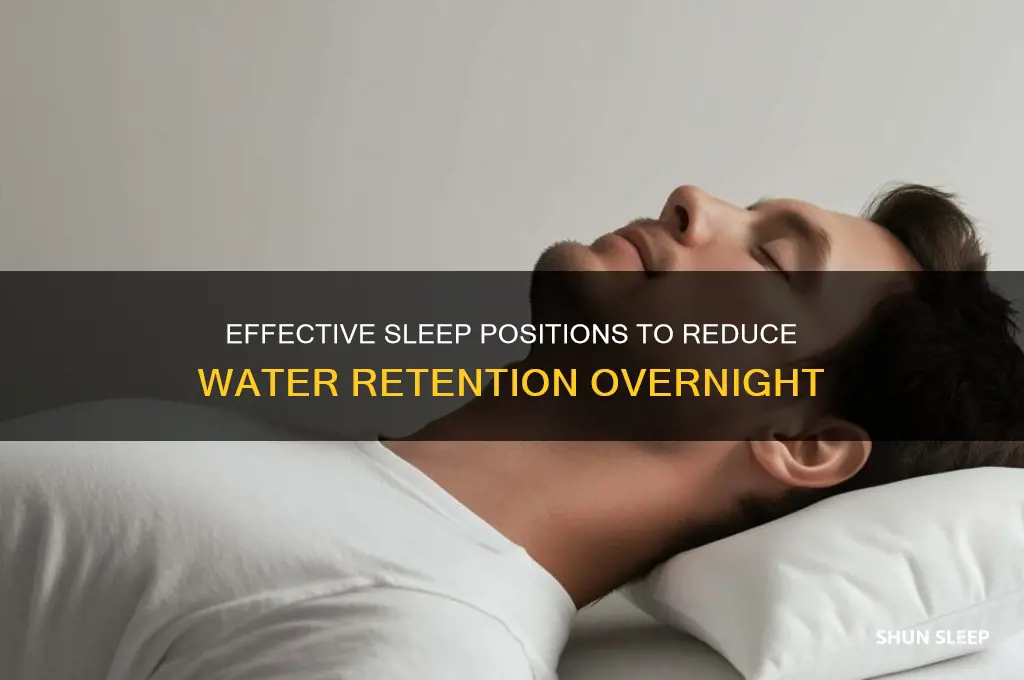 how to sleep to get rid of water retention