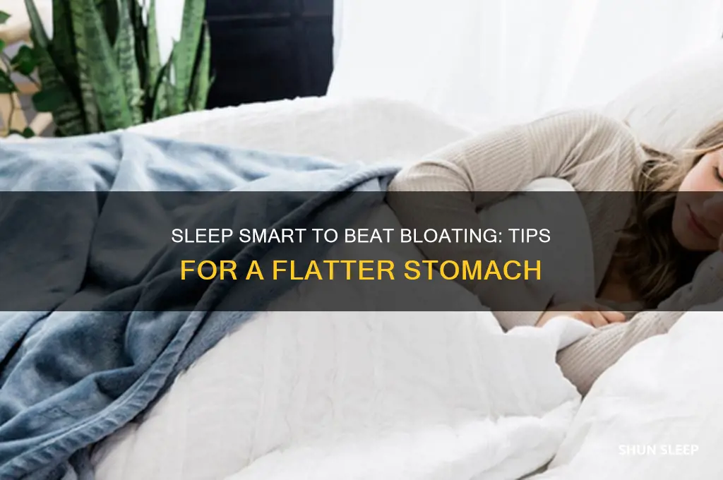 how to sleep to help bloating