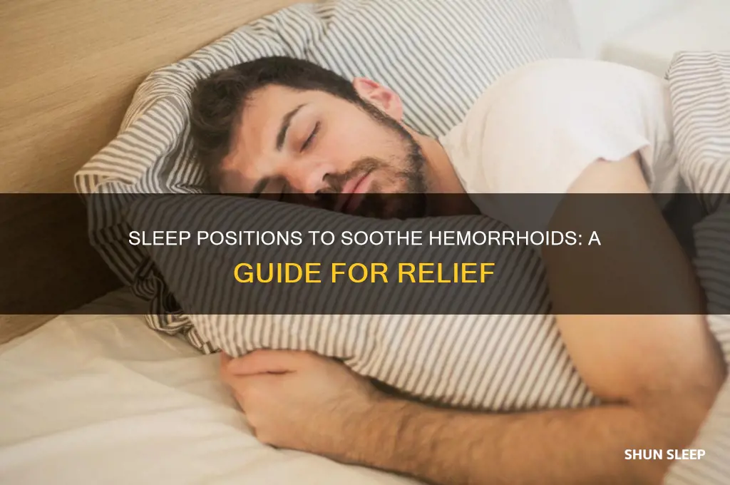 how to sleep to help hemorrhoids