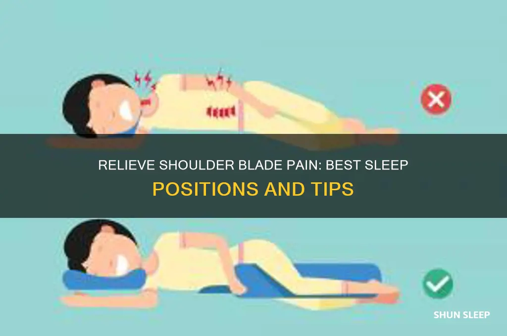 how to sleep to help shoulder blade pain