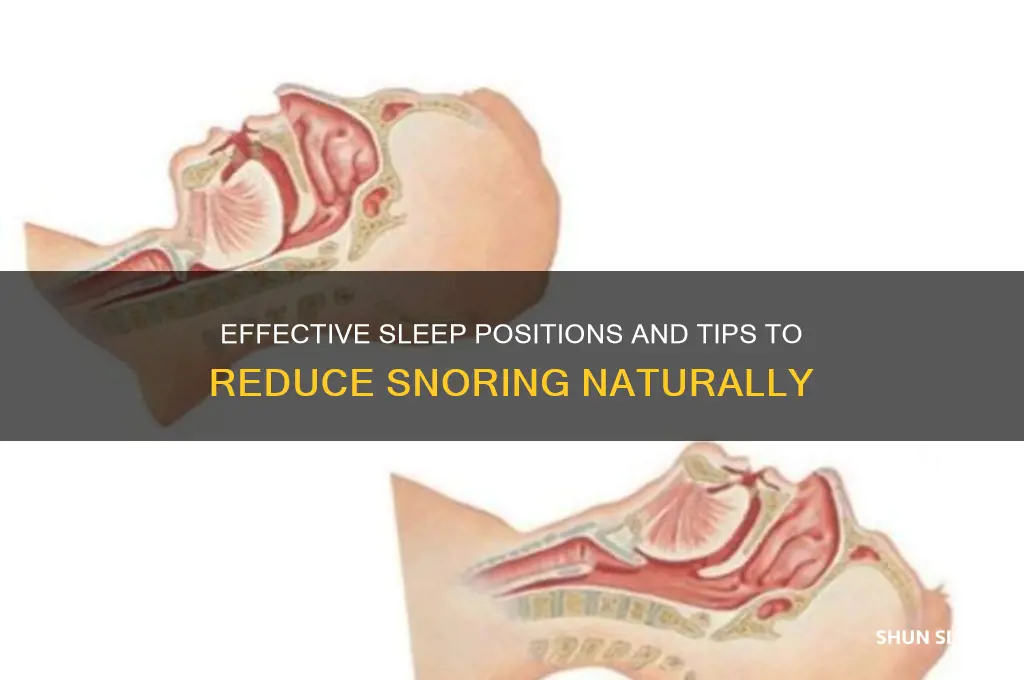 how to sleep to help snoring