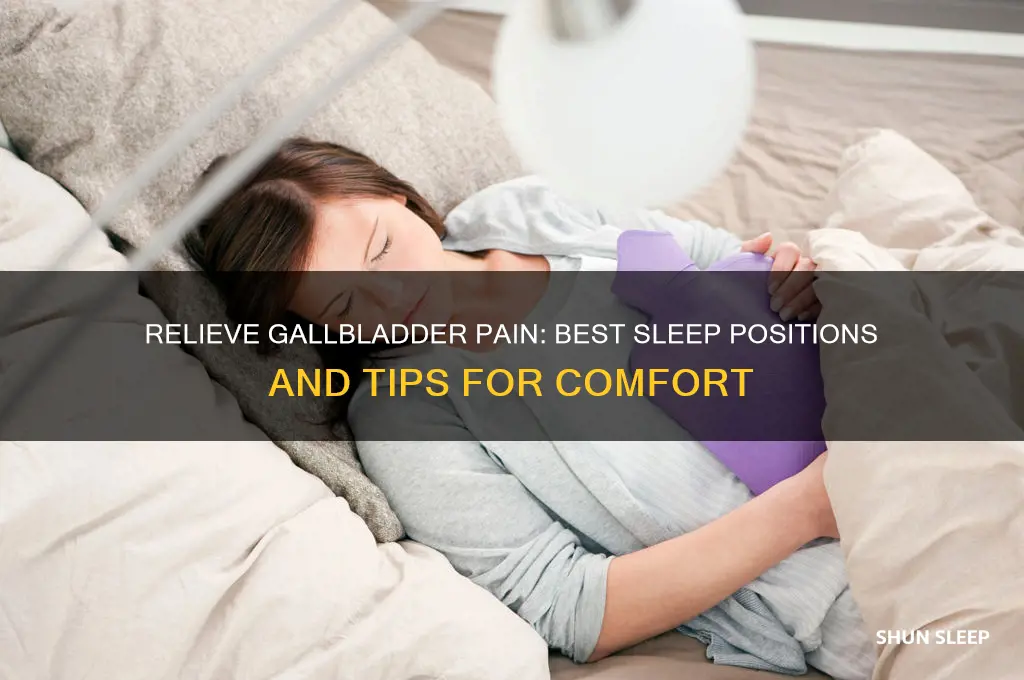 how to sleep to help with gallbladder pain