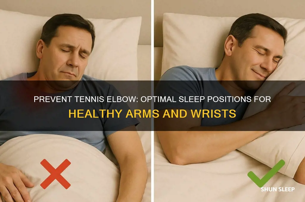 how to sleep to not get tennis elbow