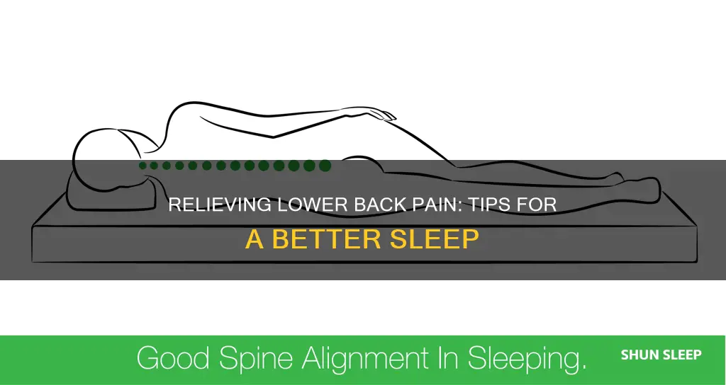 how to sleep to take pressure off lower back