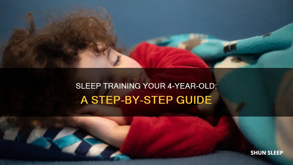 how to sleep train a 4 year old