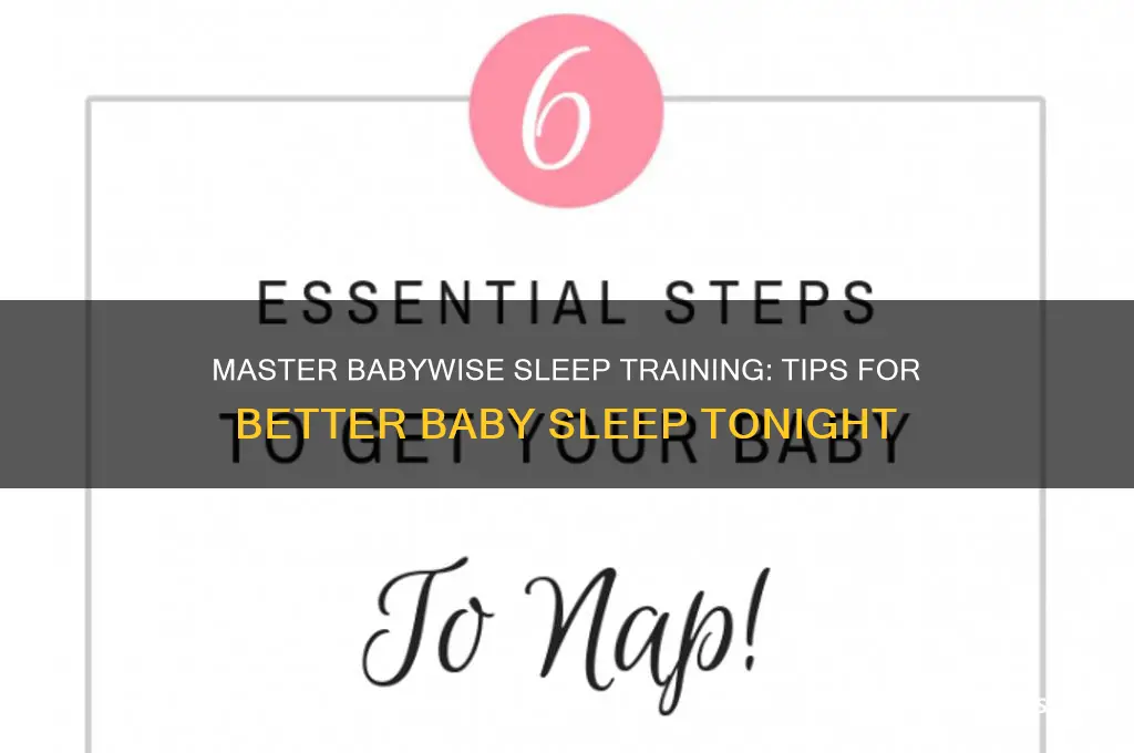 how to sleep-train using babywise and start getting more sleep