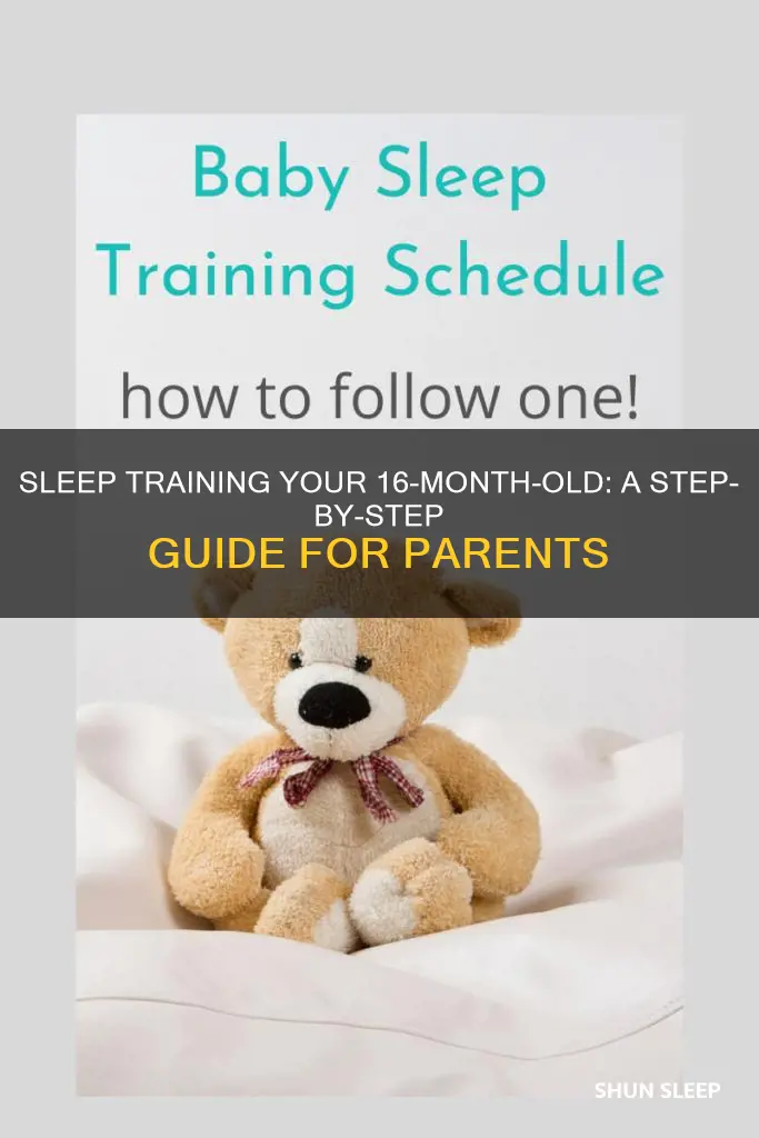 how to sleep train your 16 month old